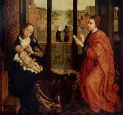 Rogier van der Weyden St Luke Drawing a Portrait of the Virgin oil painting artist